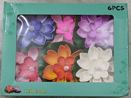 Led Water Sensor Flower 6Pcs
