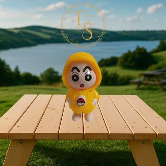 Trendy Shinchan Face-Changing Keychain (Yellow Hoodie Edition) | Mood Flip Anime Toy & Shinchan Keychain by Trendy Efforts