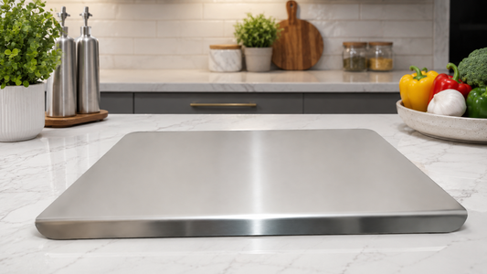 Stainless Steel Chopping Board With Counter Top Edge