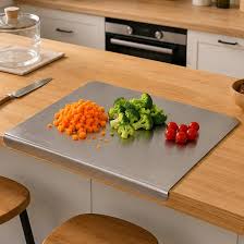 Stainless Steel Chopping Board With Counter Top Edge